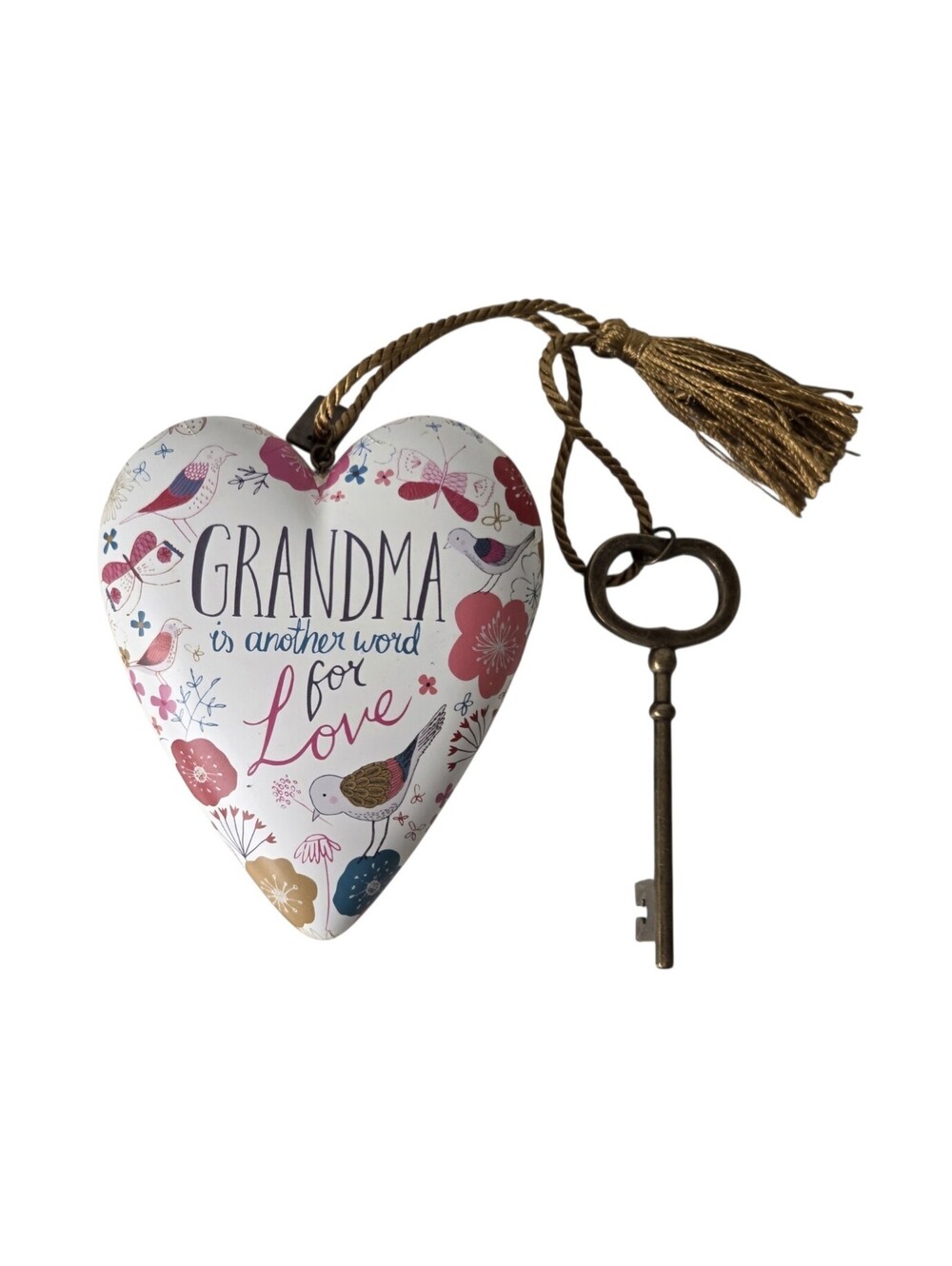 Art Hearts Grandma Is Another Word for Love Heart Key Ornament Rebecca Jones